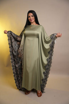 Amaris – Olive Butterfly Dress – RM Collection Dubai (1)